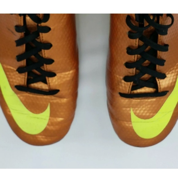 Nike Mercurial Orange Soccer Cleats Mans Size 7.5 - Picture 7 of 10